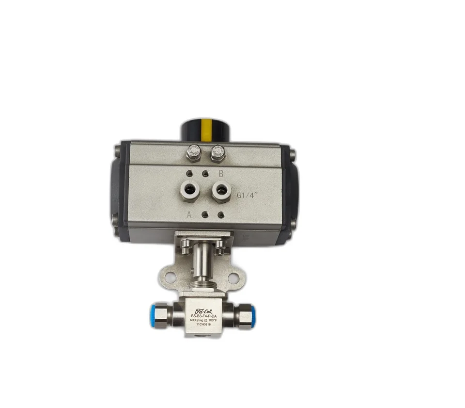 wenzhou stainless steel high pressure hydraulic flow control electric actuator FXF end ball needle valve motorized ball valve