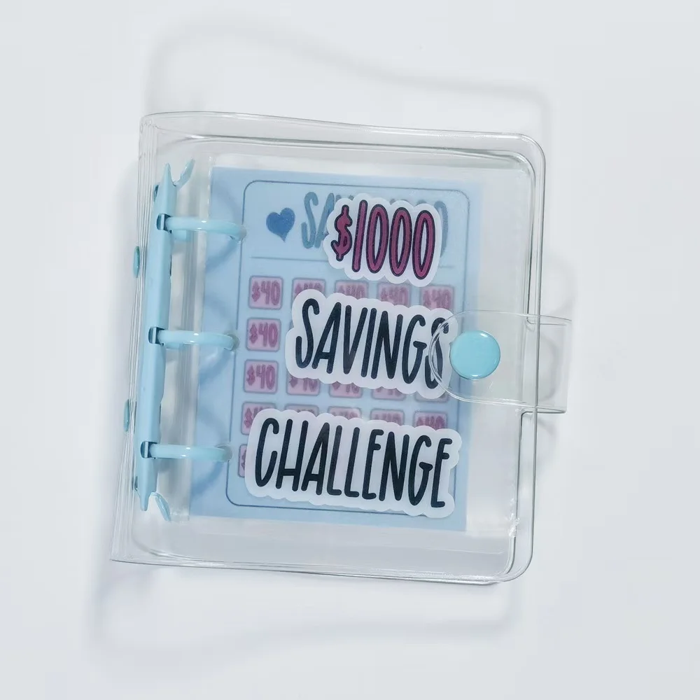 Savings Challenge Binder  Money Saving Binder Savings Challenges Book With Envelopes Mini Budget Binder With Cash Accessories