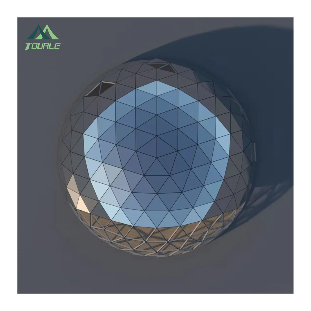 Camping  Dome House Big Geodesic Dome Kit Tents Glamping Garden Glass Polycarbonate Igloo Dome House