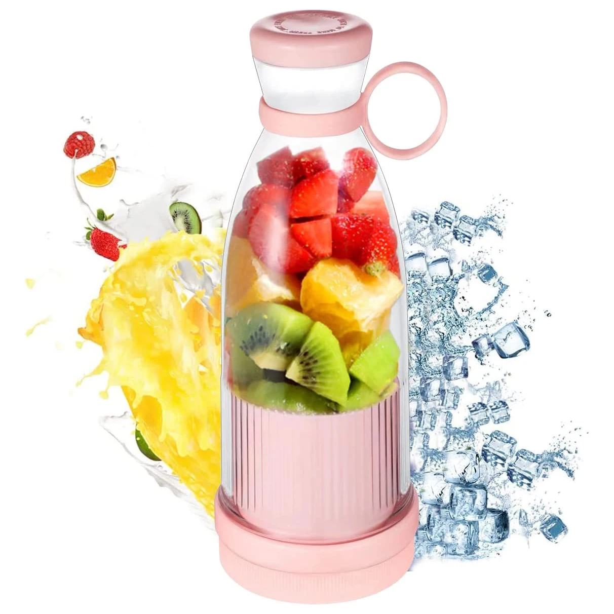 Portable Juicer Blender 380ml Electric Fruit Juicer USB Charging Lemon Orange Fruit Juicing Cup Smoothie Blender Machine
