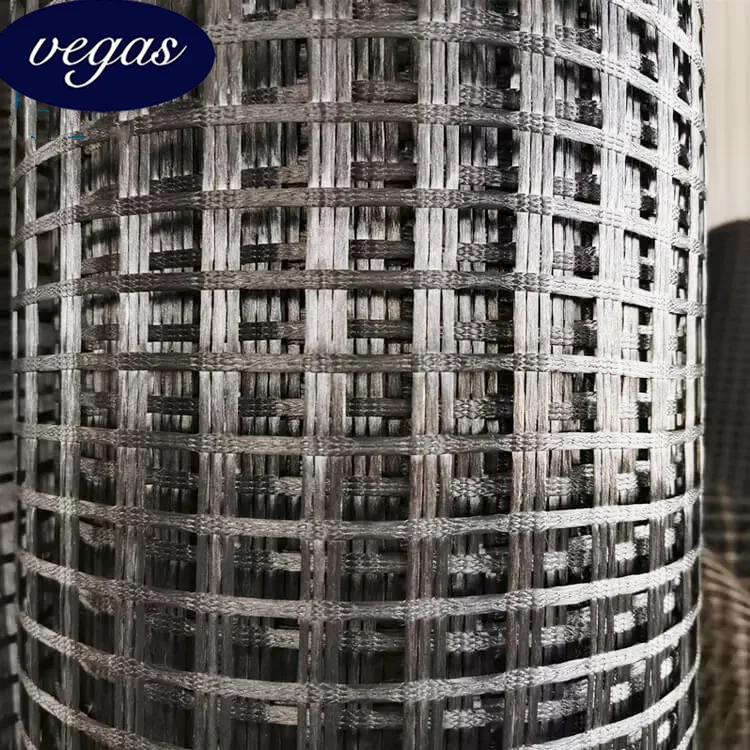 30-200KN High Tensile Strength Biaxial Fiberglass Geogrid for Road and Reinforced Cement Pavement