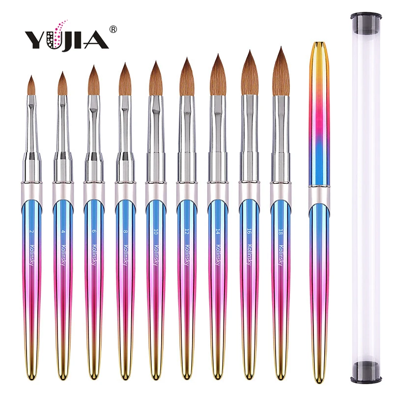 Акриловая кисть для нейл-арта kolinsky сибирская Кисть ногтей акриловых кристаллов и норковых