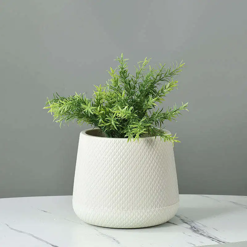 Cheap Outdoor Modern Stand Decorative Flower Pot Eco Sale PE Plastic Planters Garden Flowers green plants cactus large pot