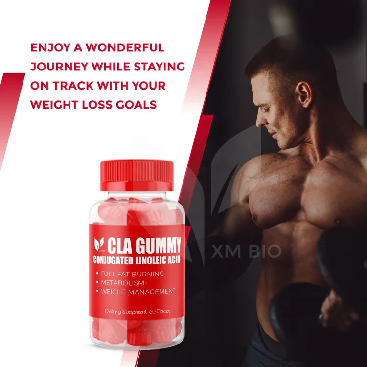 Customized Non-Stimulating Conjugated Linoleic Acid CLA Gummy Supports Healthy Weight Loss Management Lean Muscle Mass