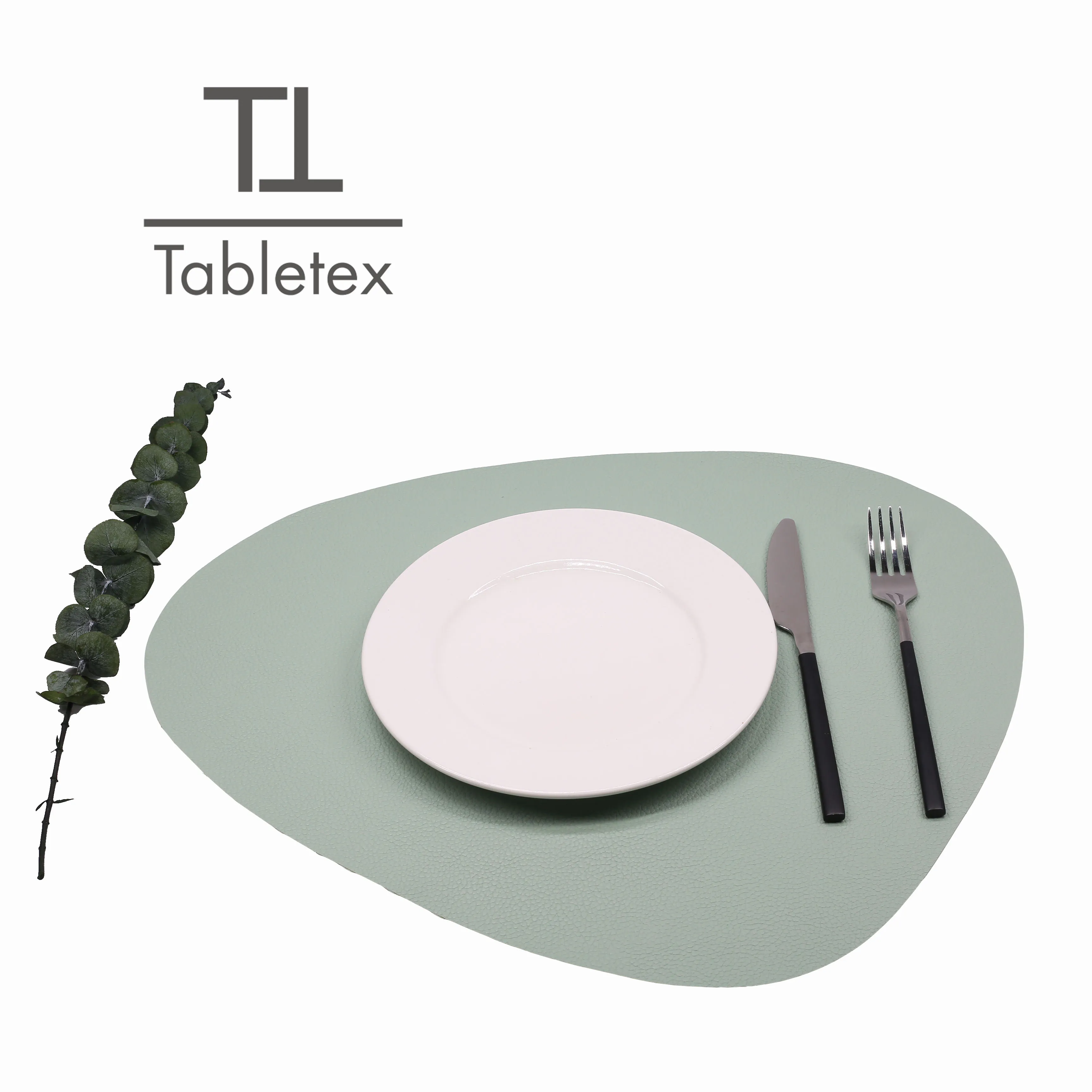 Tabletex экологически сомнения по бокам ПВХ кожа для сауны треугольной формы анти-скольжения салфетки в западном стиле Настольный