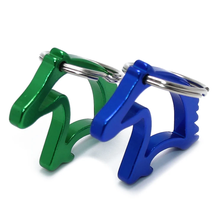 
Promotional Gifts Anodization Aluminum Metal Horse Head Shaped Beer Opener Keyring Hotsale Horse Bottle Opener Keychain 