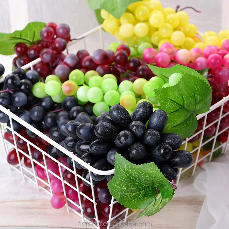Реалистичный искусственный виноград, матовый фруктовый реквизит для домашней кухни, украшения для супермаркета, пластиковый виноград