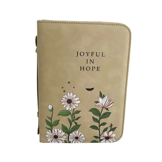 High quality Durable PU leather Bible cover bag for women Bible case with detachable wrist and  carry handle Church Bible Bag