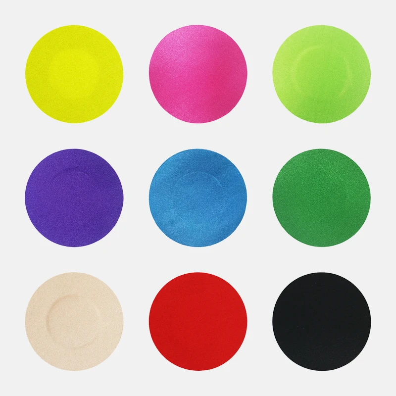 Disposable Self-Adhesive Satin Nipple Cover Multi-Color Breast Pasties Sexy Intimates Accessory