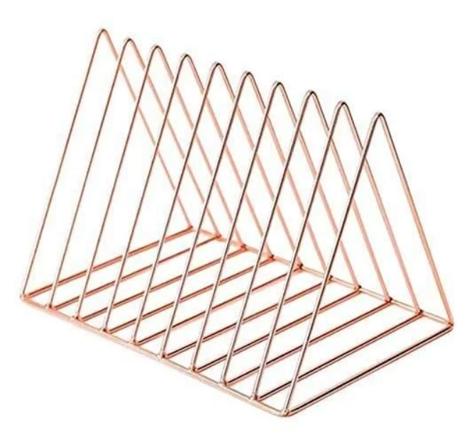 
Mesh Desktop File Finishing Desk Organizer Triangle File Holder Metal Wire Metal Magazine Rack 