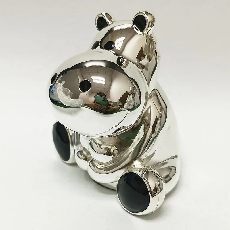 Metal Piggy Bank Safe Wedding Money Saving Box Safe Box For Money Gift For Kids Atm Bank Toy Money BOX Hippopotamus