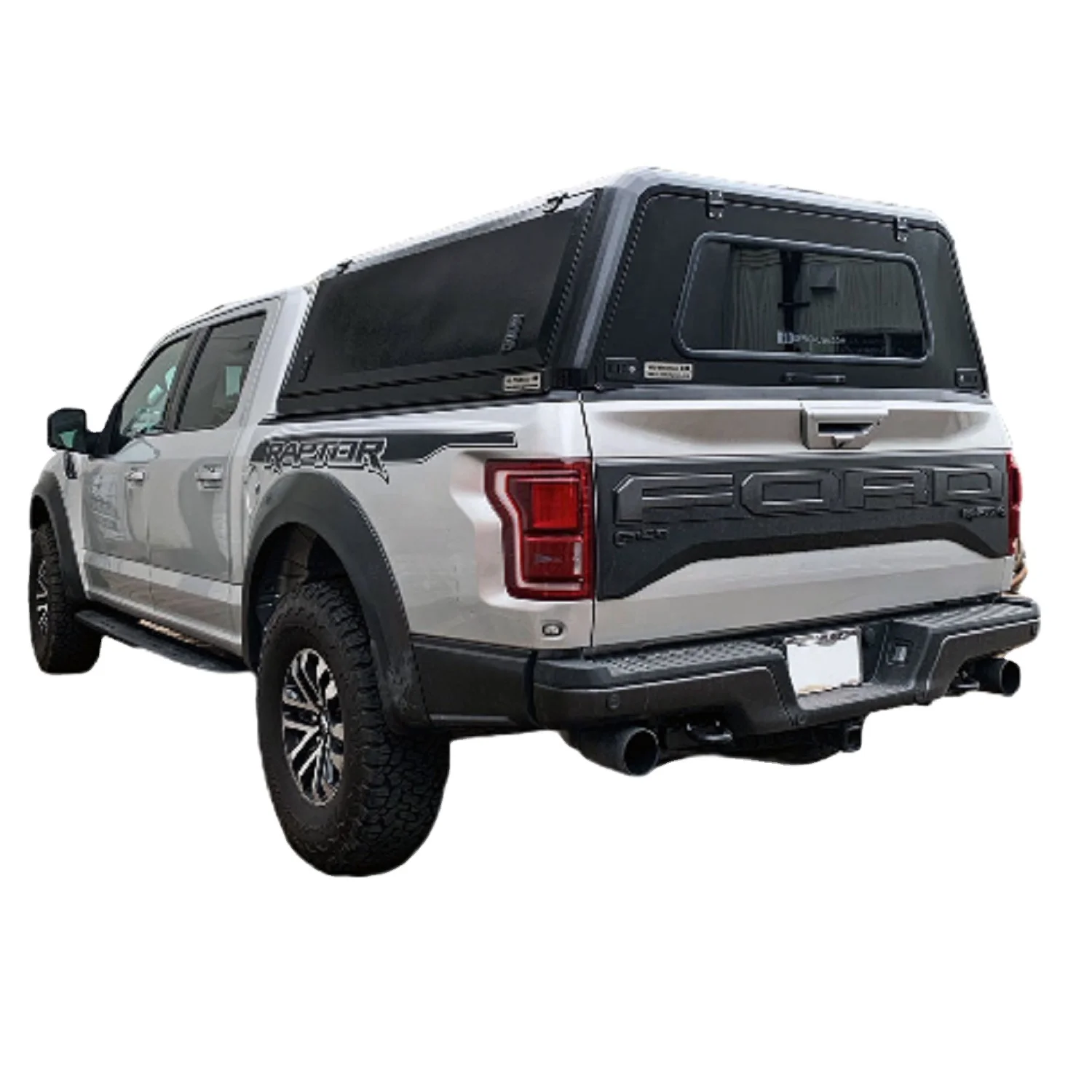 Making Double Aluminium Steel Camper cab Pickup Tailgate truckman Canopy Glass Made in China