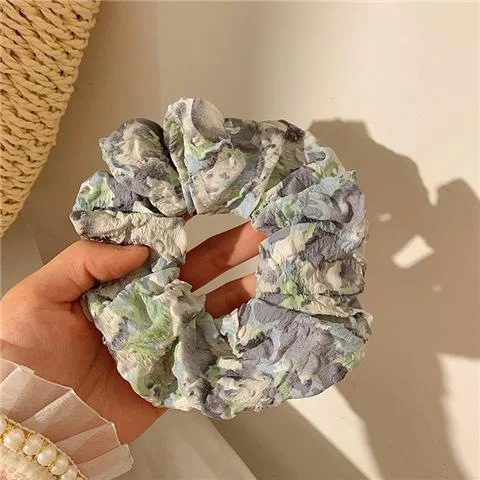 Eico Elegant Highly Elastic Velvet Silk Scrunchies Oversized Satin Hair Band Scrunchy Hairpin for Women Cute Hair Accessoires