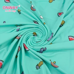 Новый дизайн, элегантная мягкая приятная на ощупь матовая ткань джерси с принтом на заказ