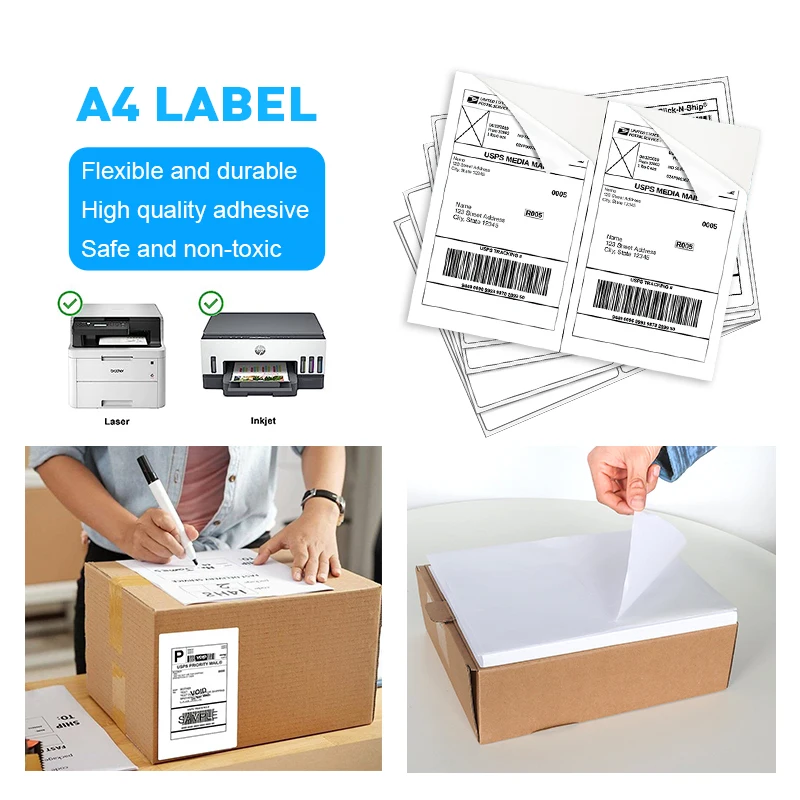Price a4 size barcode label sheet sticker a4 integrated label invoice label shipping la