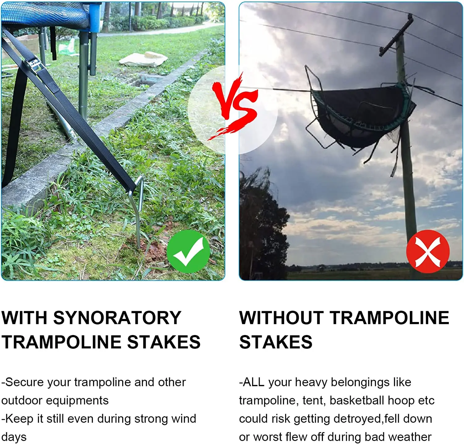 Металлический винтовой зажим для палатки, комплект винтовых анкеров для улицы, кемпинга, зажимы для крепления заднего Батута