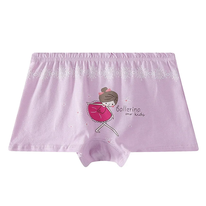 Korean version of the new 95% cotton boxers girls cartoon boxers infant primary and secondary children students underwear shorts