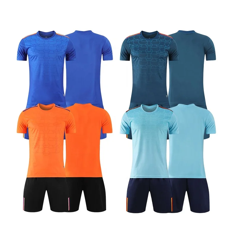 Luson Latest Adults Male Leisure Polyester Custom Sublimation Print Football Jersey for Team Training Wear Orange Soccer Uniform