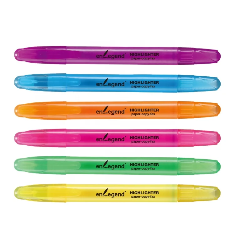 Hot Sale Solid Fluorescent Colorful Gift Wax Crayon Gel Highlighter Pen