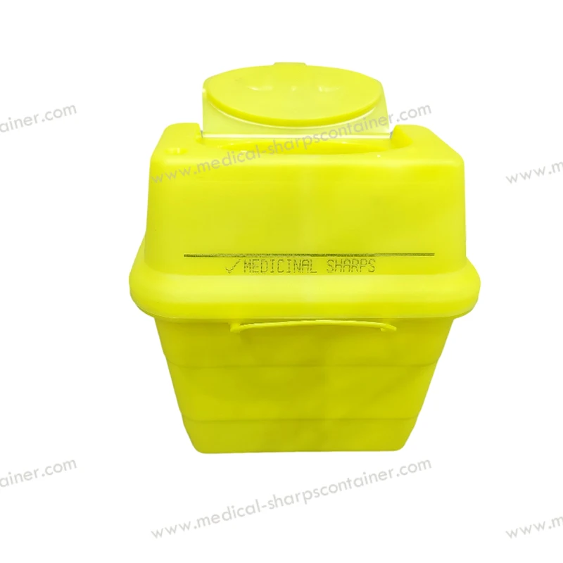JCMED Hot Sale 3L Small plastic sharps container disposable medical waste containers