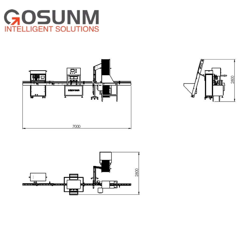 GOSUNM Fully automatic sanitinzer canister wet tissue baby wipes alcohol filling machine