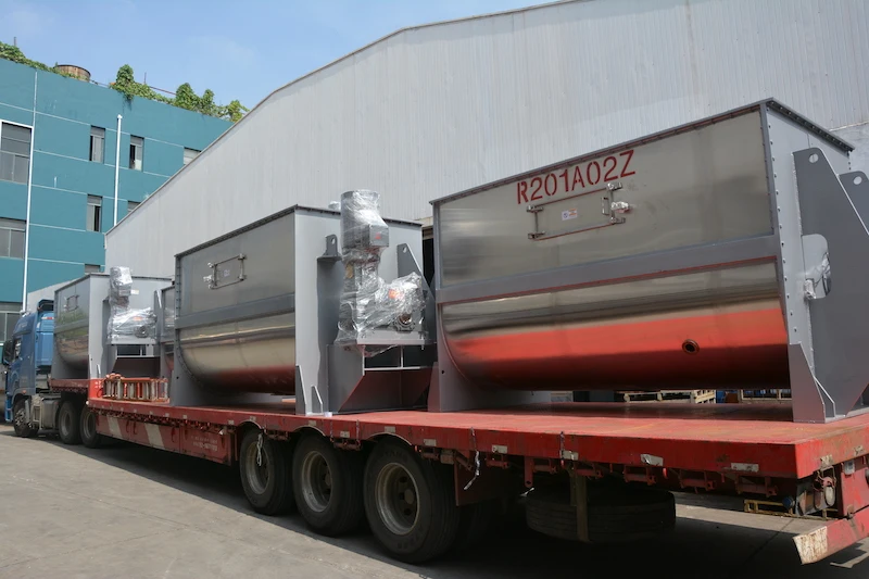 Industrial Grade Food Addivites Factory Blending Machine Customized With Low Price Horizontal Ribbon Mixer Machine