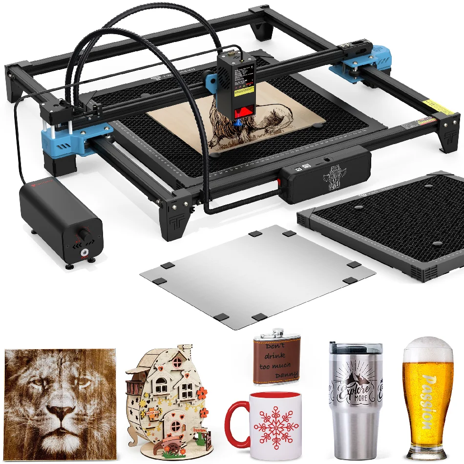 Shenzhen TTS 20 pro Speed portable x tool laser engraver laser engraving medal items machine for wood blanks metals