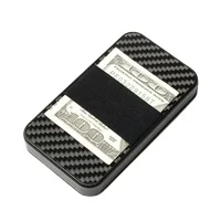 Модный кошелек из углеродного волокна с RFID-защитой пластиковый магнитный открытый привлекательный для денег монет кредитных