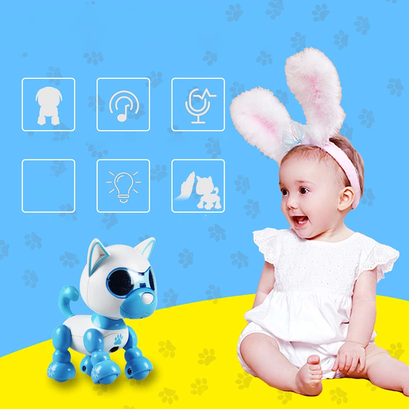 2022 Hot Sell Smart Dogs Interactive Intelligent Pet Puppy Toy Sound Control Interaction Robot Dog