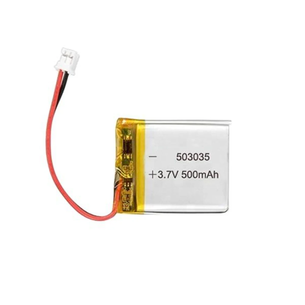 Hot Selling Lithium Battery Factory 503035 3.7V 500mAh Rechargeable Li-Polymer Battery For Small Devices