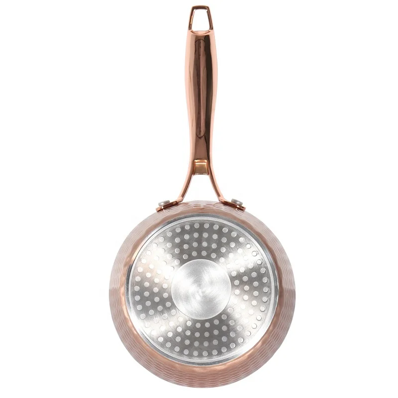 Forged Aluminum Nonstick Hammer Design Pots and Pans Copper Painting Cookingware Cookware Set