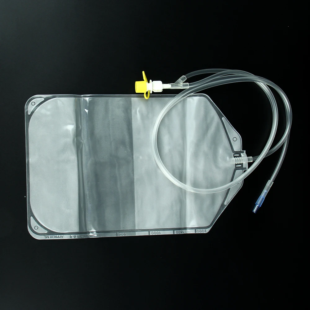 Manufacturer Supply OEM Logo Paper Plastic Package Adequacy Test Continous Ambulatory Peritoneal Dialysis Drainage Bag at Night