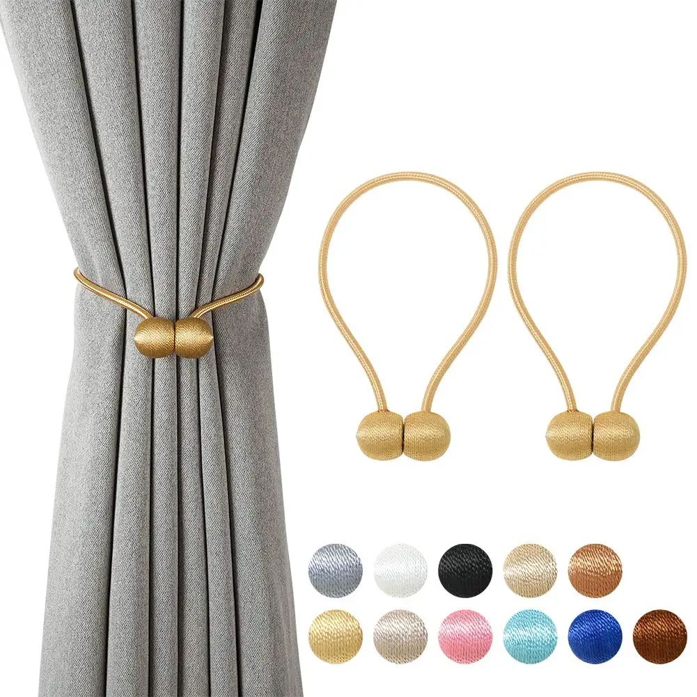 European Style Decorative Drape Tie Strong Magnetic Curtain Tiebacks for Home and Office Decoration
