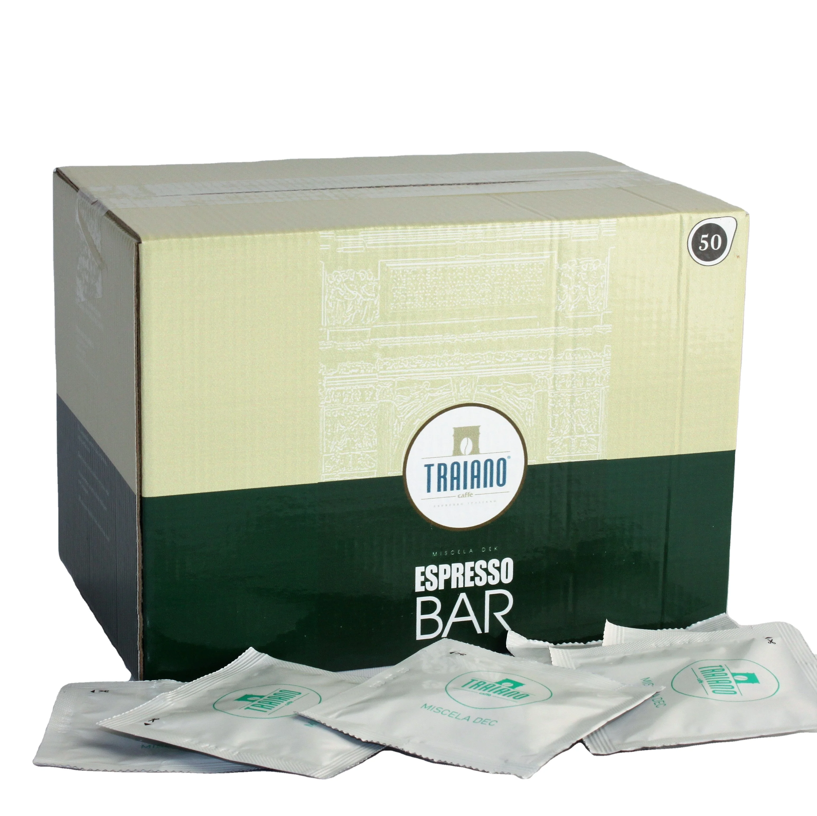 Высококачественные итальянские кофейные стручки, смесь без кофеина, сделанная в Италии, со сладким вкусом, коробка 150 стручков