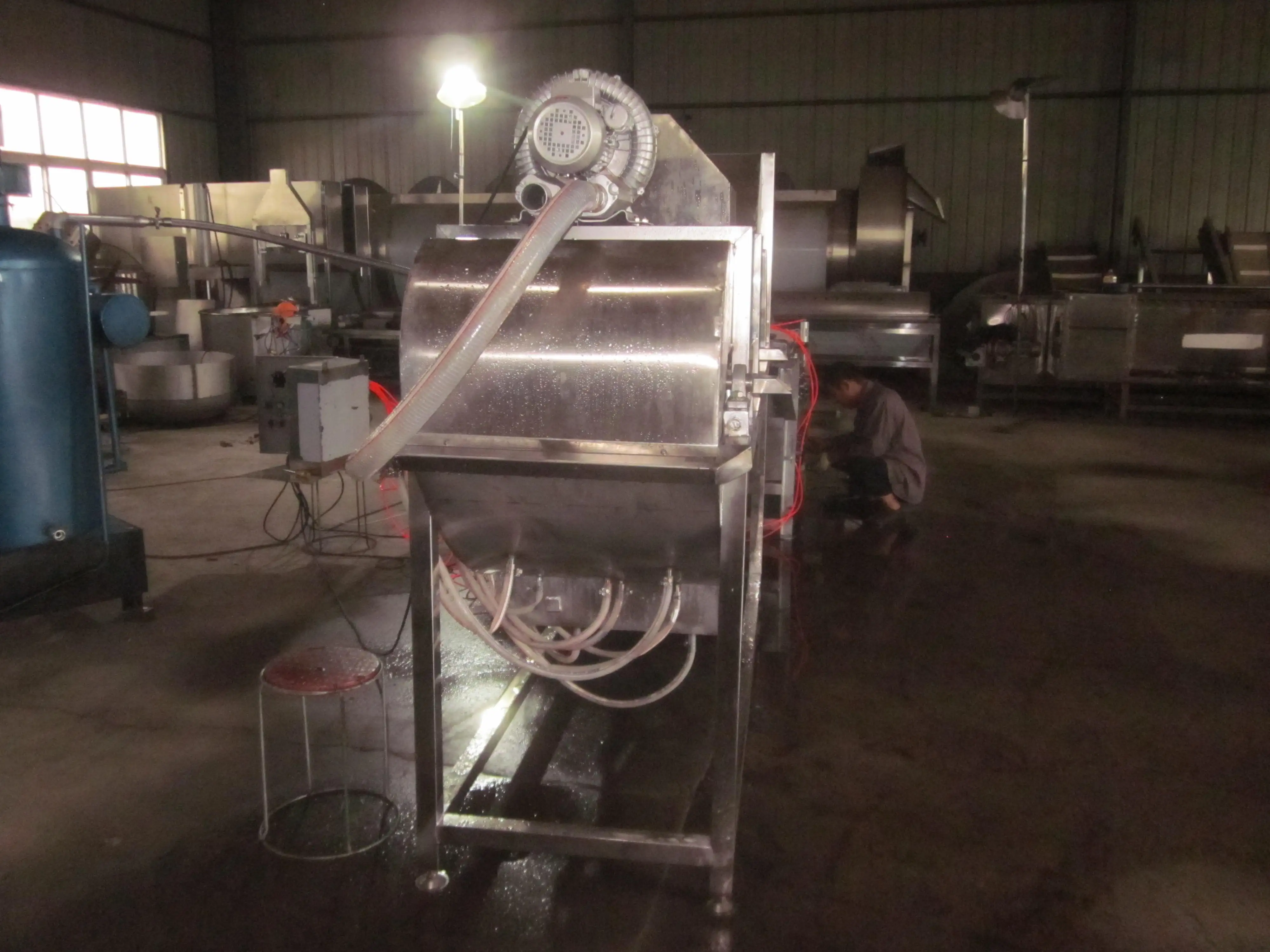 popular stainless steel automatic poultry scalder and chicken plucker machine