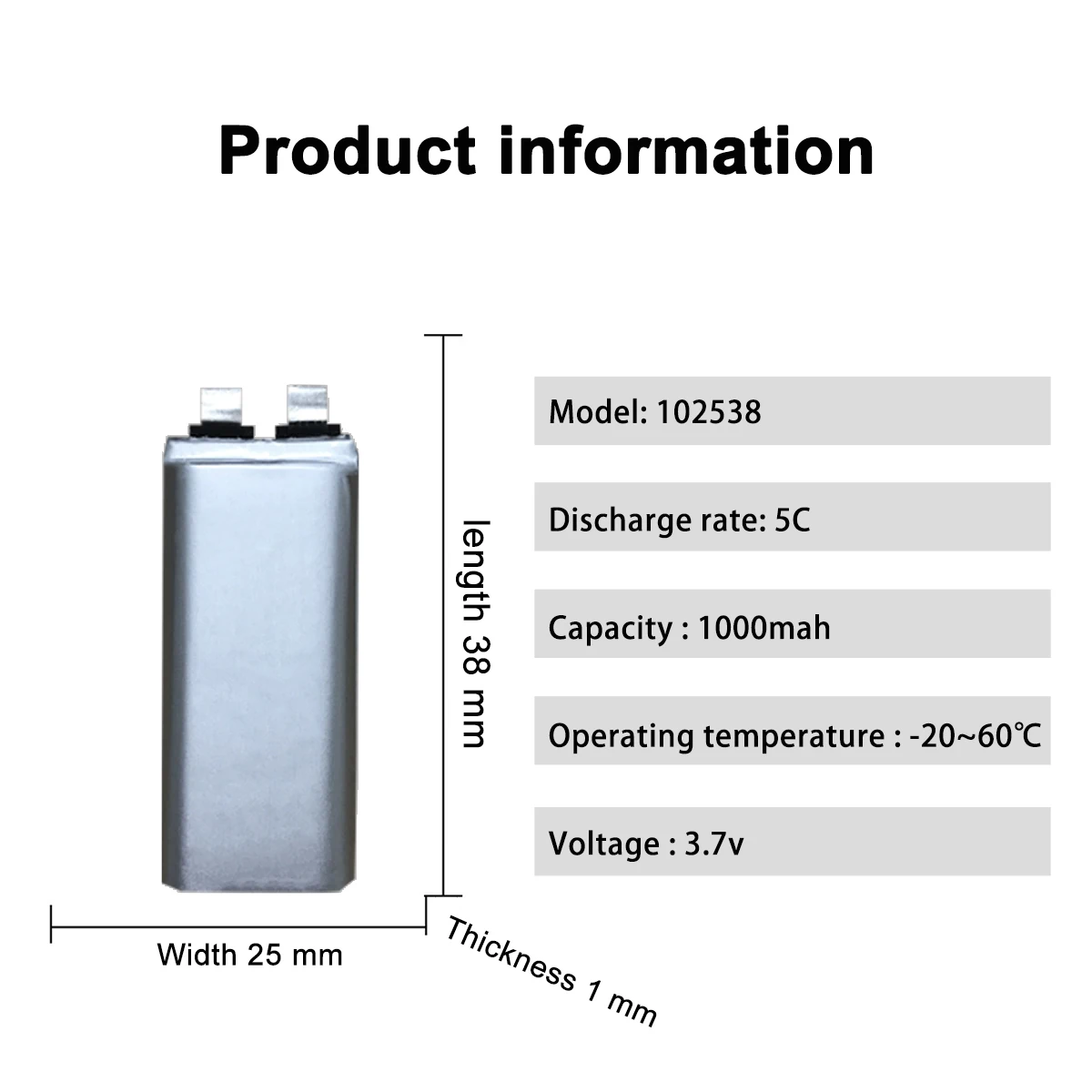 Custom lipo battery rechargeable flexible thin 1000mah lipo battery cell 3.7 v for lamps speakers