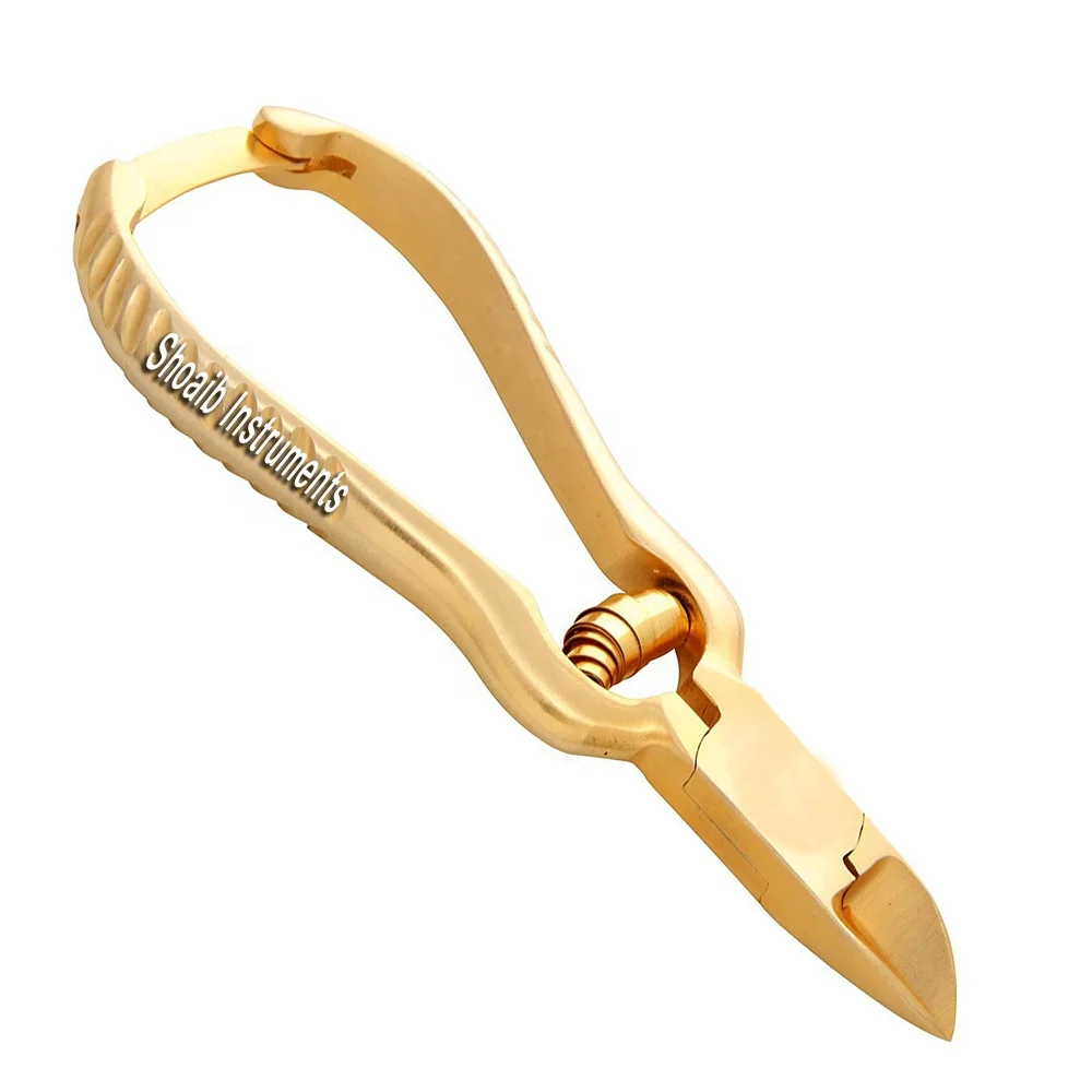 Профессиональные щипцы для ногтей кусачки для ногтей с бочка весна и замок ножницы для кутикулы, вросших резак