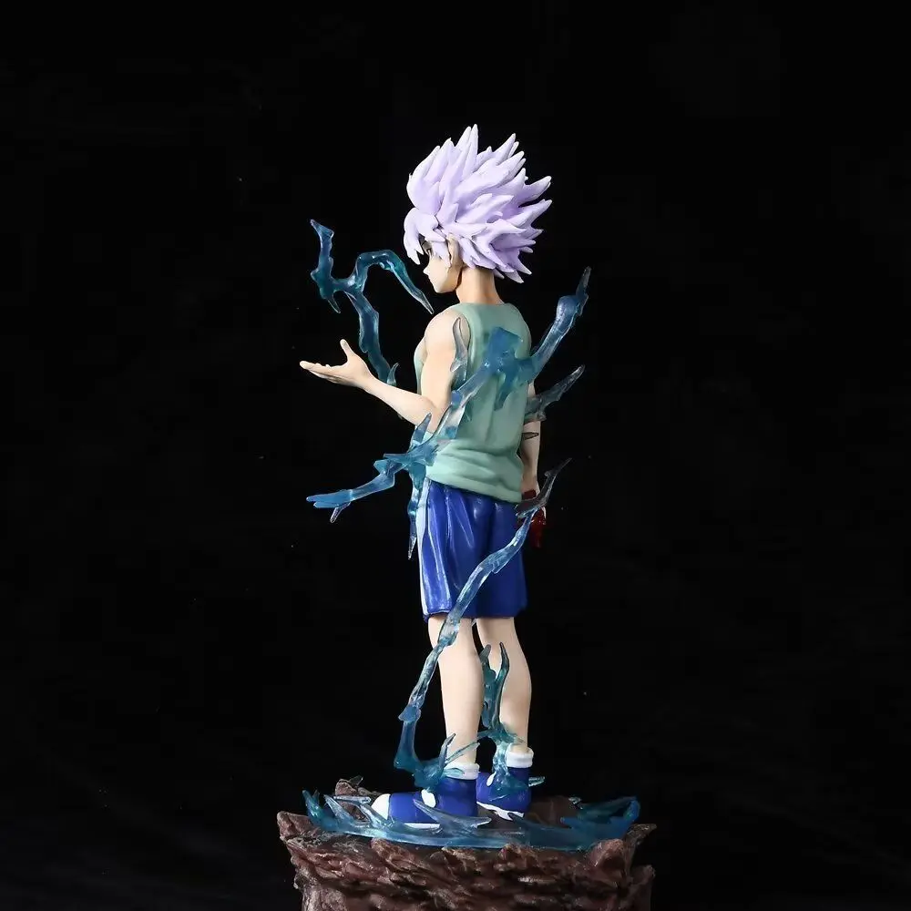 HNSCWholesale HUNTER Cartoon Toys Killua Zoldyck Statue Action Anime Figures Decoration Ornaments Doll Collection