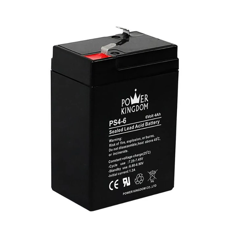 6V 4.0Ah Rechargeable Sealed Lead Acid Battery 6V 4Ah 20Hr Agm Solar Gel Street Light Battery For Emergency Lighting