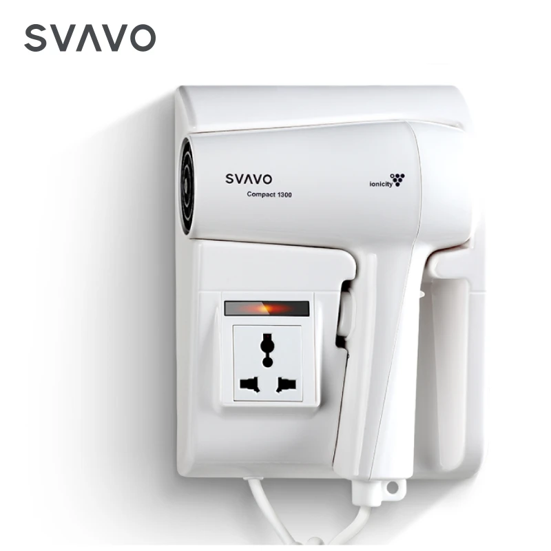 SVAVO Hotel room Household 1300W Wall Mounted Ionic Electric Hair Dryer