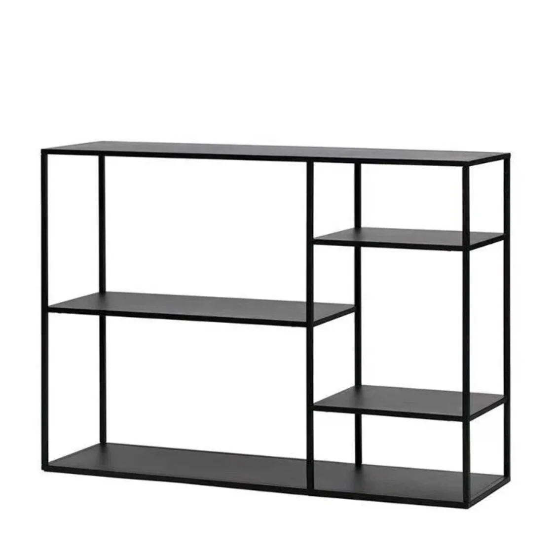 nordic indoor metal storage rack 3-tier home kitchen storage rack living room black iron display racks furniture