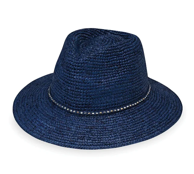 Dyed color Crocheted raffia hat fedora style Walrus Hats Cast Away Natural Crocheted Raffia Straw Fedora Hat