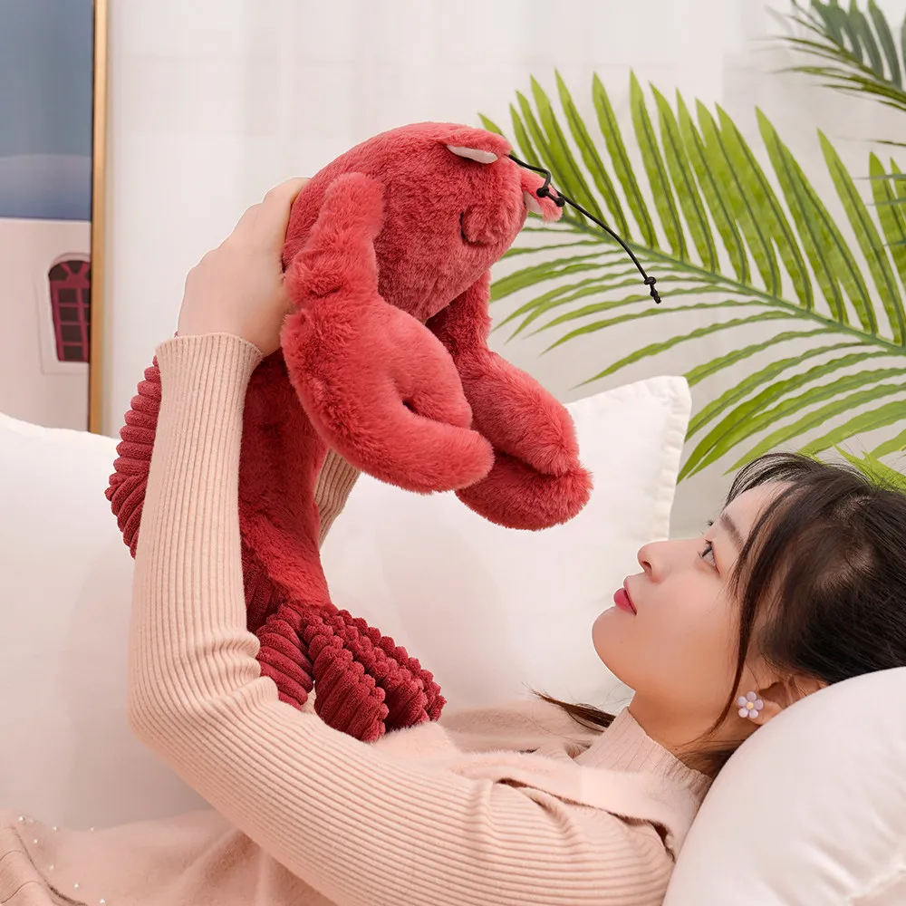 22Cm Free Sample Cute Bed Sleeping Pillow Stuffed Animal Plush Toy Lobster Crab Plush