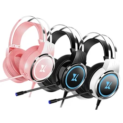 X8 Wholesale 3.5mm Professional Wire Headphone In Bulk Surround Microphone Esports Headset PC Gaming Headphones