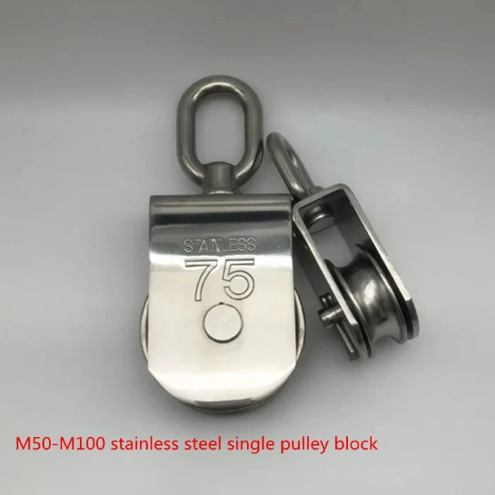 Professional high tensile Hot Sale stainless steel Pulley Double Wheel, Single Wheel Pulley  Double Wheel Wire Rope Pulley Block