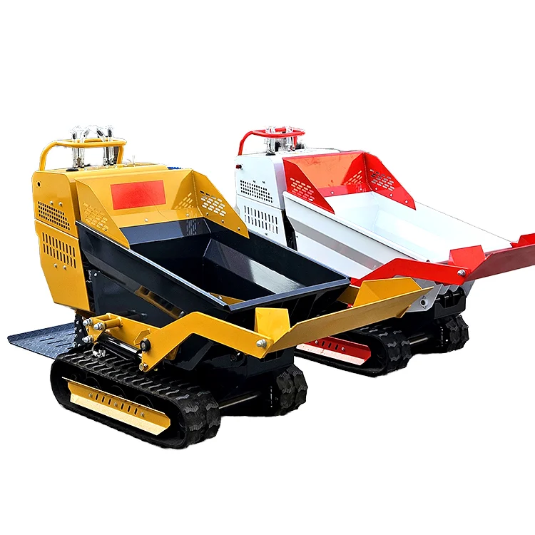 Mini 4x4 Farm Truck Self-Loading 500kg Construction Dump Truck Mini Dumper Crawler Essential Engine Motor Earth-Moving Machinery
