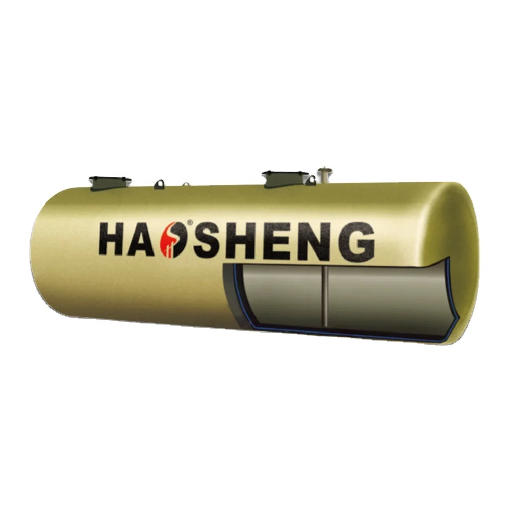 HAOSHENG High Quality SF Double Wall Underground Fuel Tank 40 Cube 2800mm Diameter oil tank