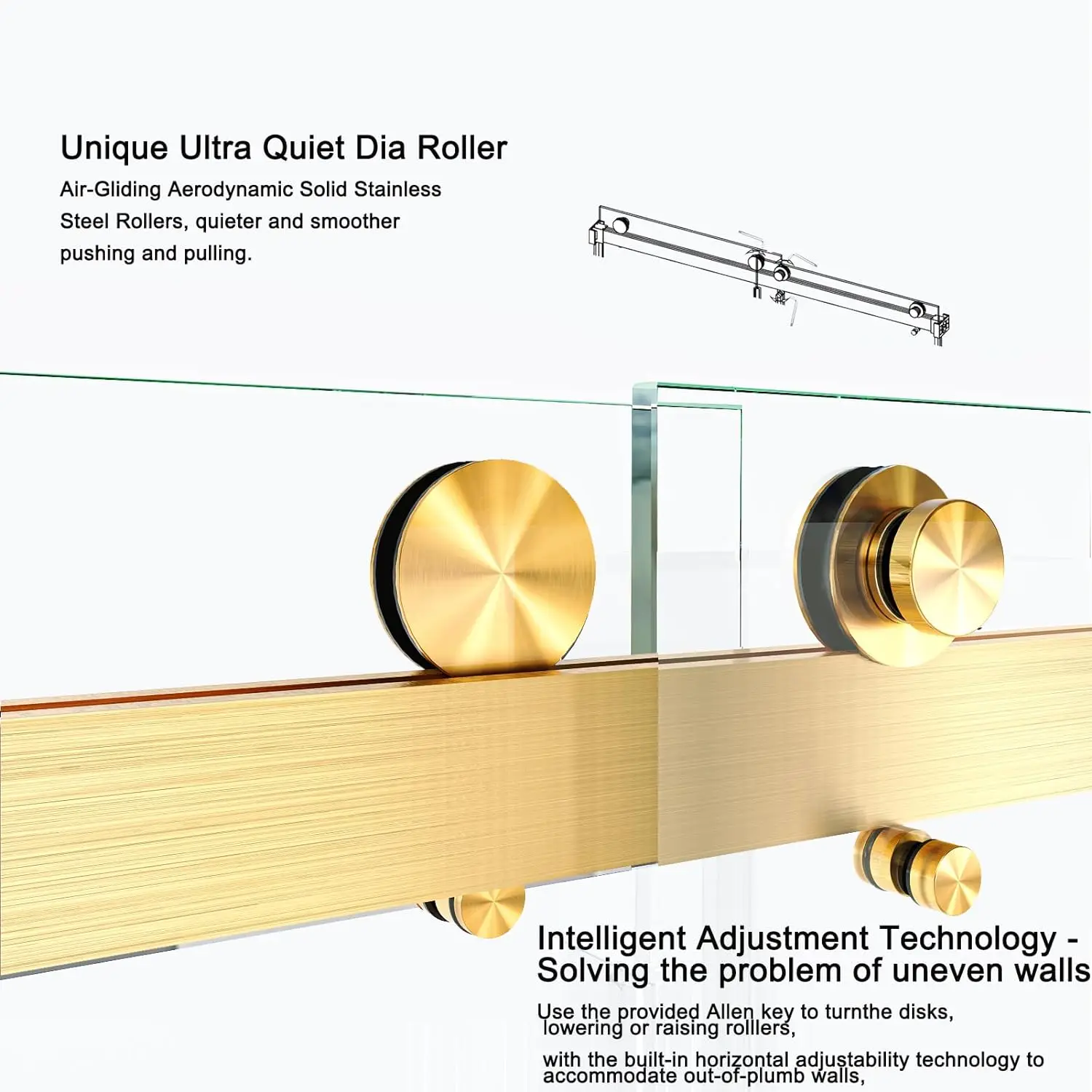 Sliding Shower Door for Bathroom Style Tempered Glass Stainless Steel Modern Chrome Straight Frameless 10 Sets 3 Years PRC 