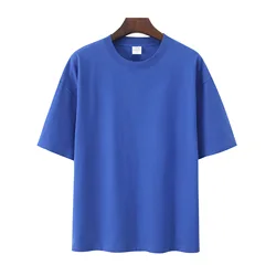 Wholesale Tshirt Men 100% Cotton Solid Colors Crew Neck High Quality 200gsm Plain Cotton Tshirts