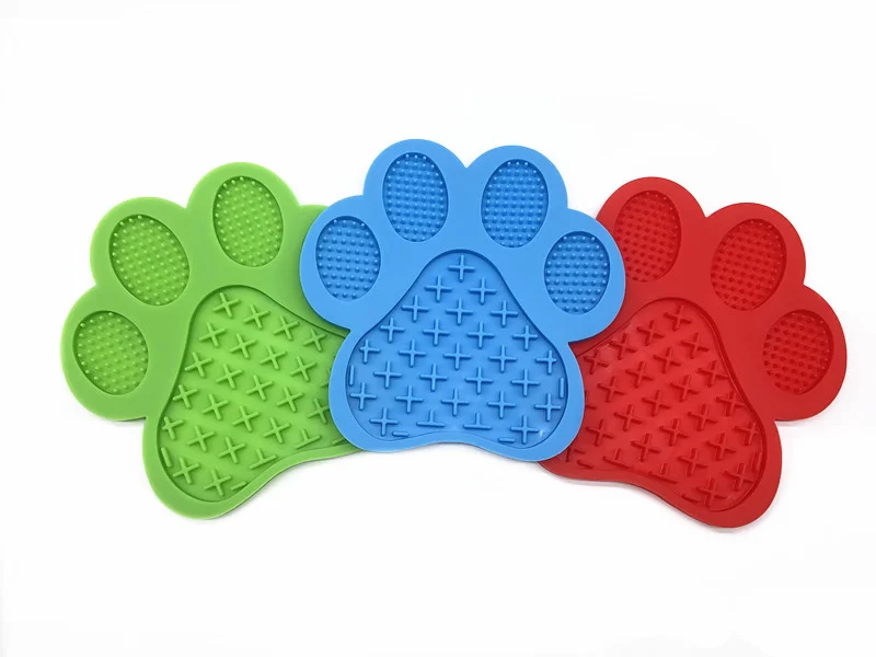 Silicone Dog Lick Pad Suction Cup Dog Feeding Mat Pet Slow Feeder Sucking Plate Mat Wall Mounted Pet Bowl Pet Calming Mat